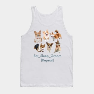 Eat Sleep Groom Repeat Tank Top